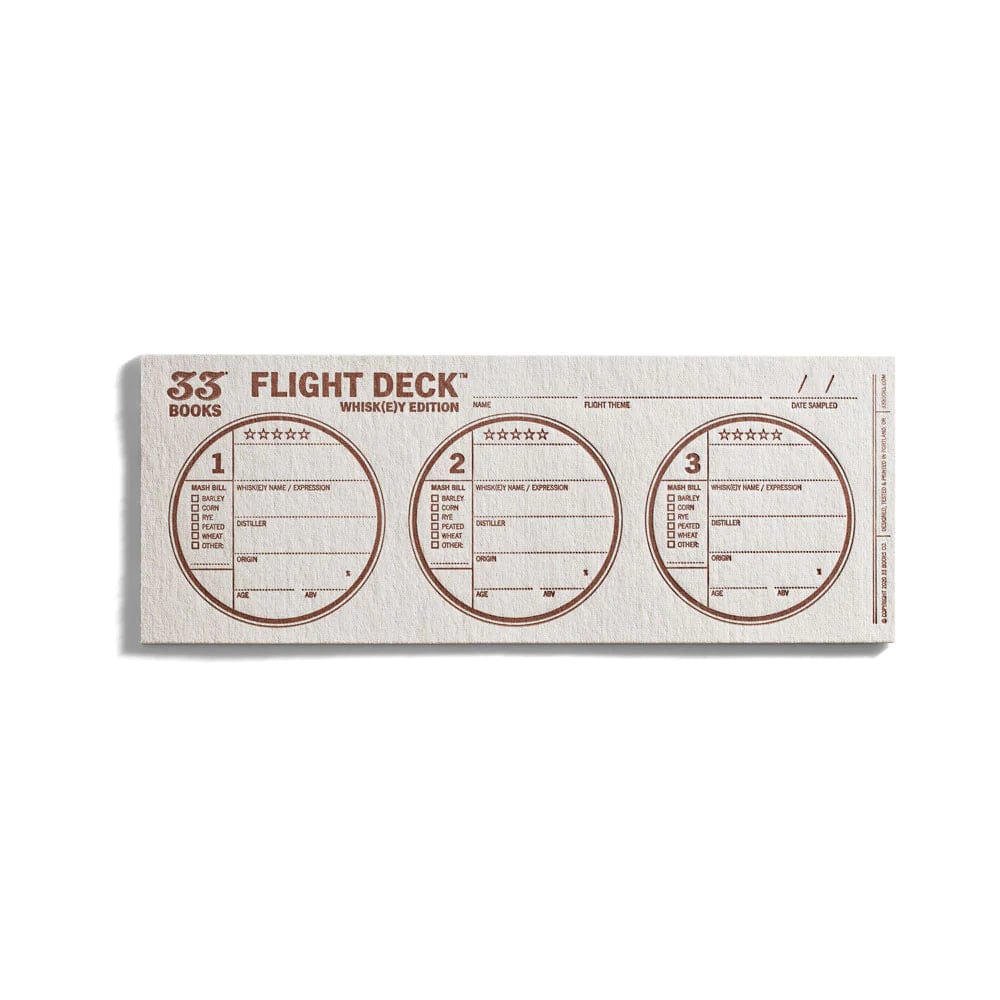 33 Books USA – Flight Board – Black Walnut – Whisky Tastings - Mood4whisky