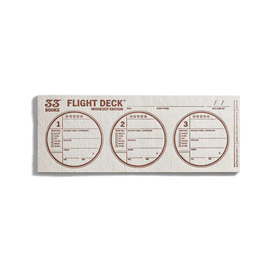 33 Books USA – Flight Board – Black Walnut – Whisky Tastings - Mood4whisky