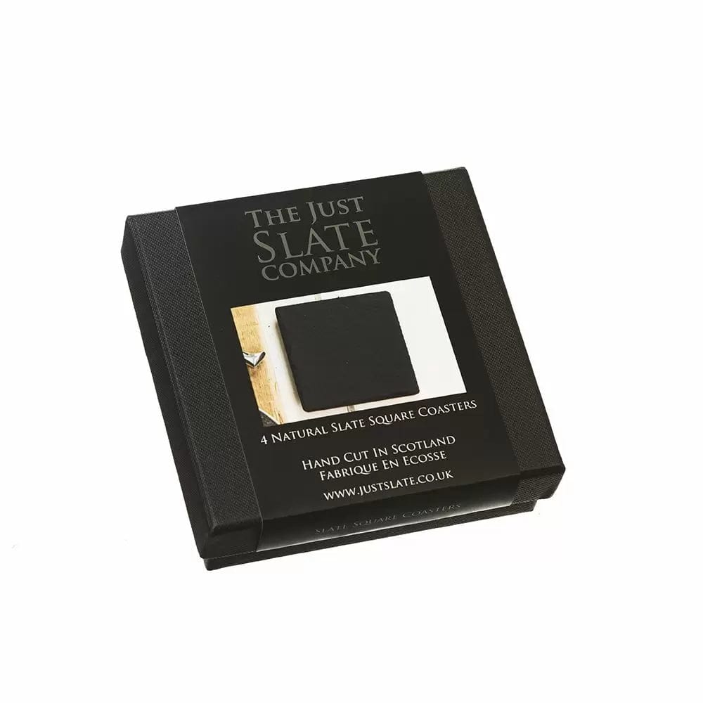 Just Slate Company – Coasters – Handcrafted Slate – Set of 4 - Mood4whisky