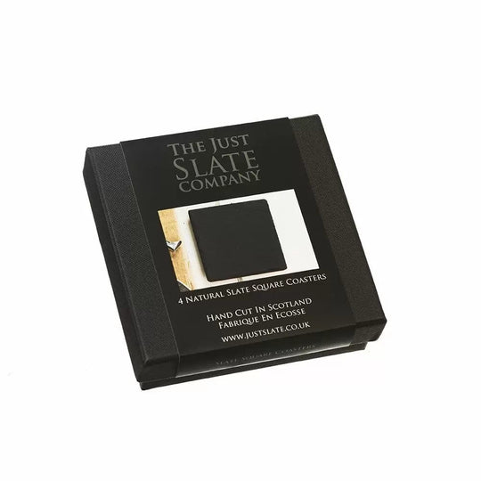 Just Slate Company – Coasters – Handcrafted Slate – Set of 4 - Mood4whisky