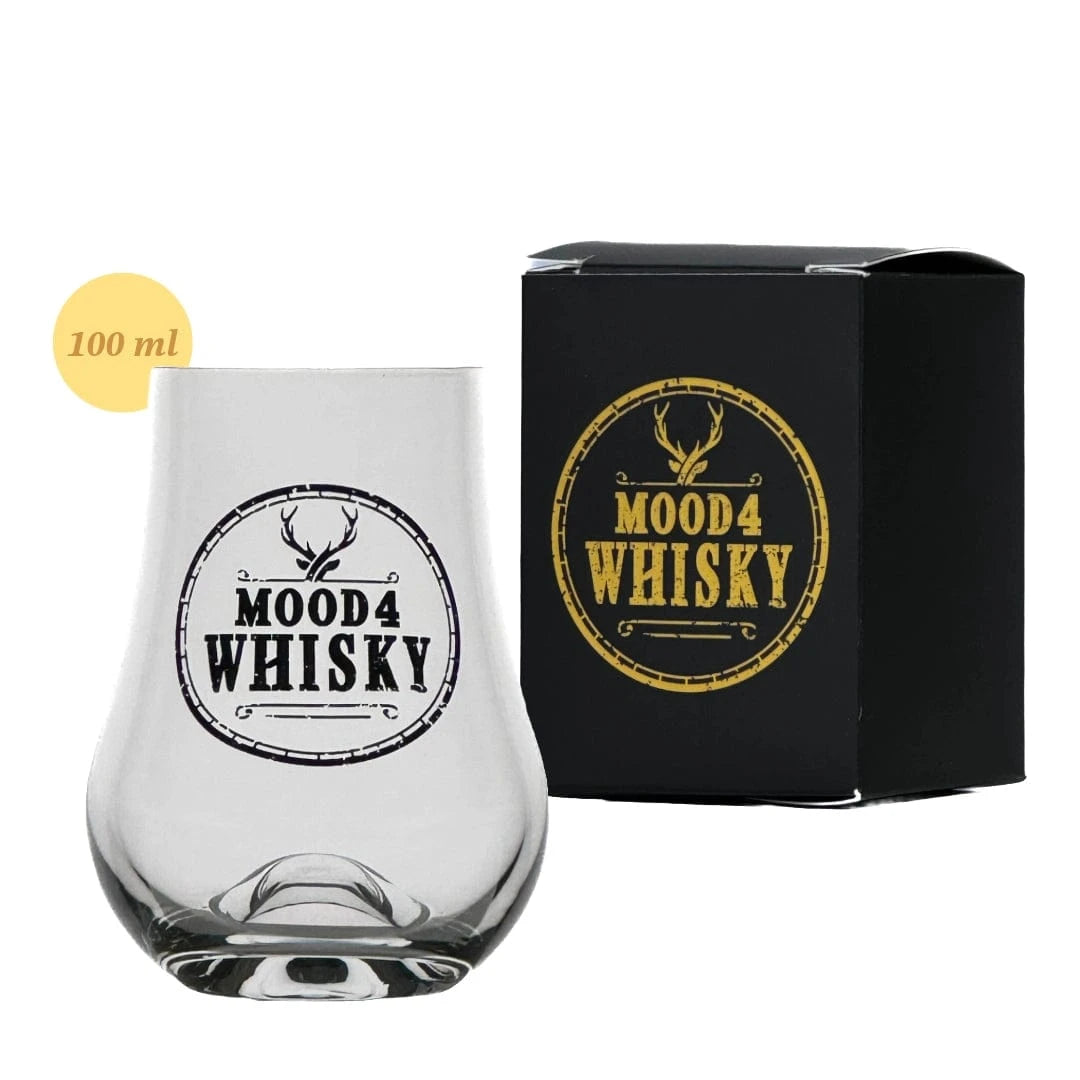 In this photo Mood4Whisky – Whisky Taster with logo – 100 ml Mood4whisky