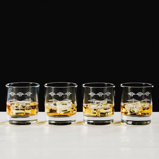 In this photo Whisky Tumblers 4x Fort Bridges Mood4Whisky