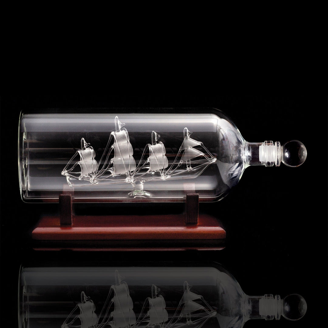Original Products UK – Whisky Decanter – Handmade Glass – Ship in Bottle – 750 ml - Mood4whisky