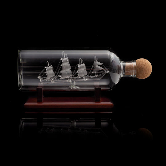 Original Products UK – Whisky Decanter – Handmade Glass – Ship in Bottle – 750 ml - Mood4whisky